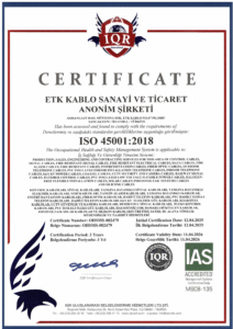 ISO 45001 (ETK Kablo) (tr-TR) (en-US)