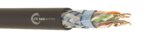 CAT 6 SF/UTP PE Ethernet cable – overall foil and braid shield (SF) with unshielded twisted pairs (UTP), outdoor PE jacket for Gigabit networks – ETK Kablo