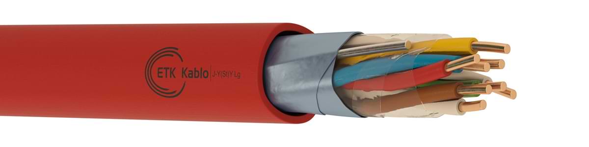 J-Y(St)Y Lg Fire Alarm Cable | ETK Kablo J-Y(St)Y Lg fire alarm cable – PVC insulated and screened red jacket cable for fixed fire alarm systems – ETK Kablo