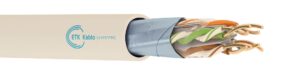 CAT 6 F/UTP PVC Ethernet kablo – genel folyo, ekransız bükümlü çiftler (F/UTP) ve PVC kılıf, iç mekan 1 Gbps / 250 MHz ağ uygulamaları için – ETK Kablo