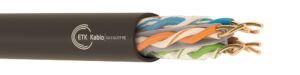 CAT 6 U/UTP PE Ethernet kablo – 4 çift katı bakır iletken, dış mekan için PE kılıf, 1 Gbps’ye kadar & 250 MHz performans – ETK Kablo