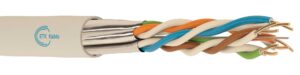 CAT 6A U/FTP LSOH Ethernet kablo – her çift folyo ekranlı, halojensiz LSZH dış kılıf, 10 Gigabit ağlar için tasarlanmış – ETK Kablo