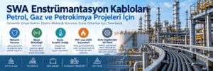 SWA enstrümantasyon kablosu yapısı, çelik tel zırh, ekranlama, PiMF TiMF ve petrol gaz projelerindeki kullanım alanları